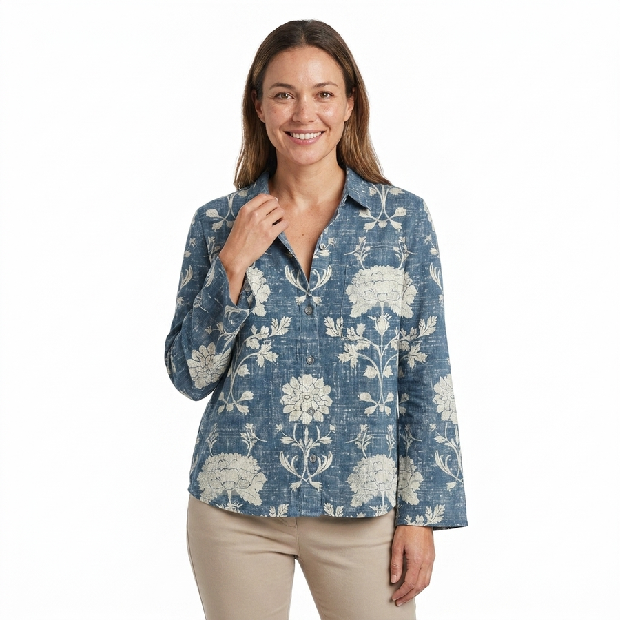 Delphine | Bohemian Print Blouse view 3