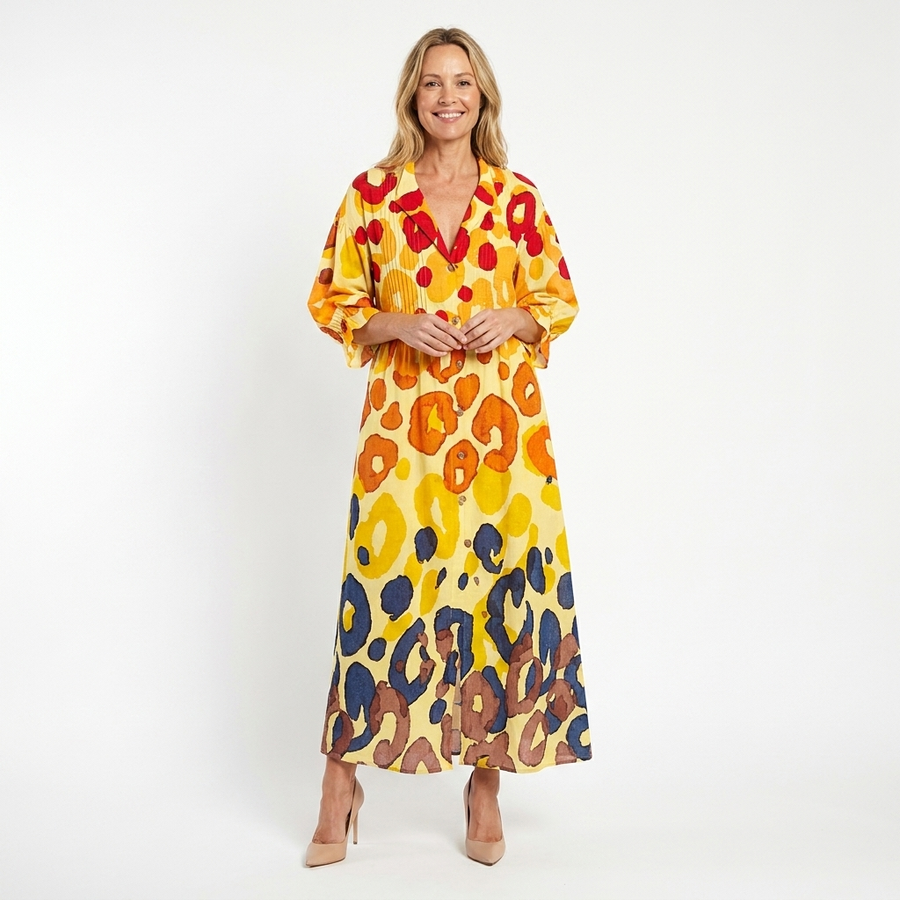 Nelly | Women's Lightweight Bohemian Maxi Dress | Elegant Flowing Summer Outfit view 2