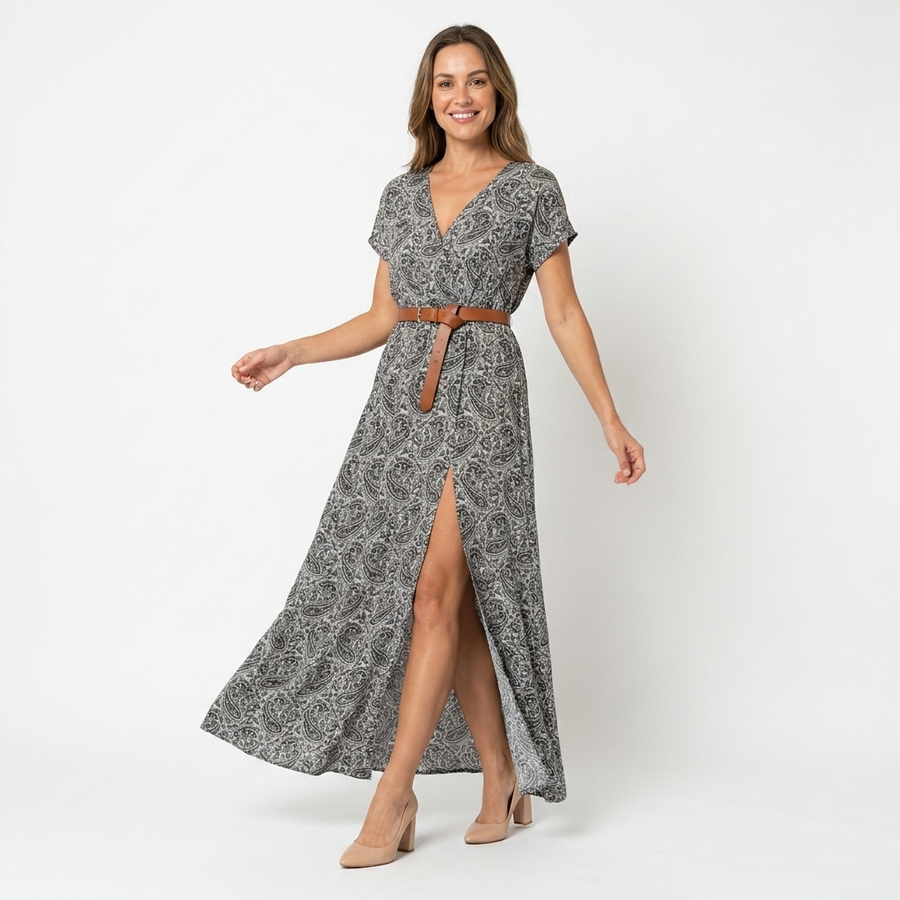 Eloise | Boho Flowing Maxi Dress view 3