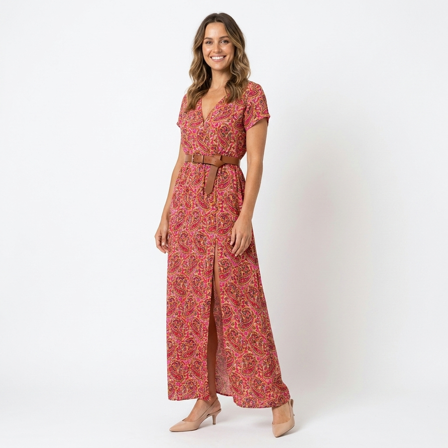 Eloise | Boho Flowing Maxi Dress view 4