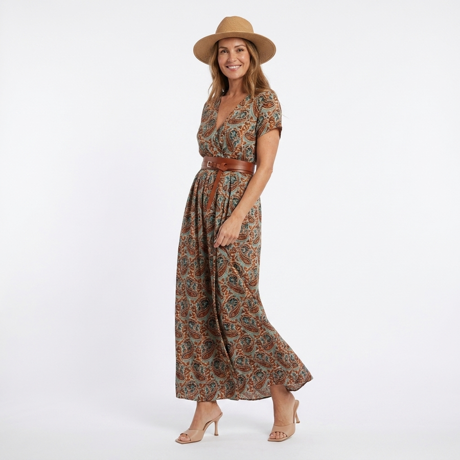 Eloise | Boho Flowing Maxi Dress view 5