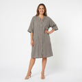 Florence | Boho Cotton Shirt Dress
