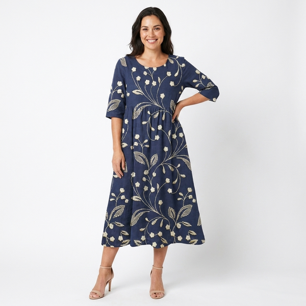 Isadora | Floral Relaxed Midi Dress