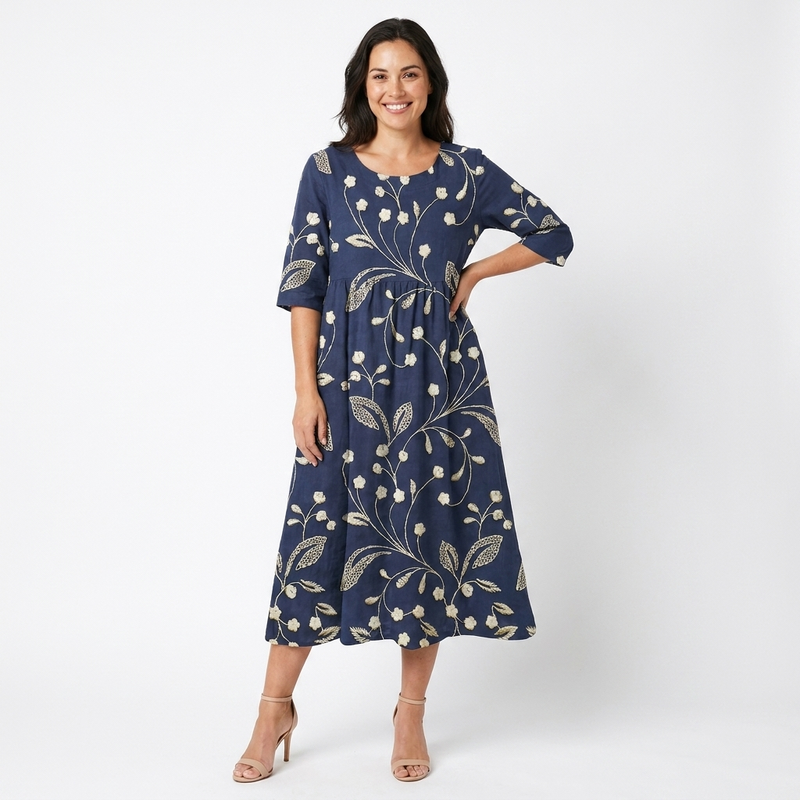 Isadora | Floral Relaxed Midi Dress