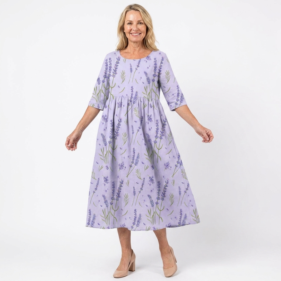 Isadora | Floral Relaxed Midi Dress view 3