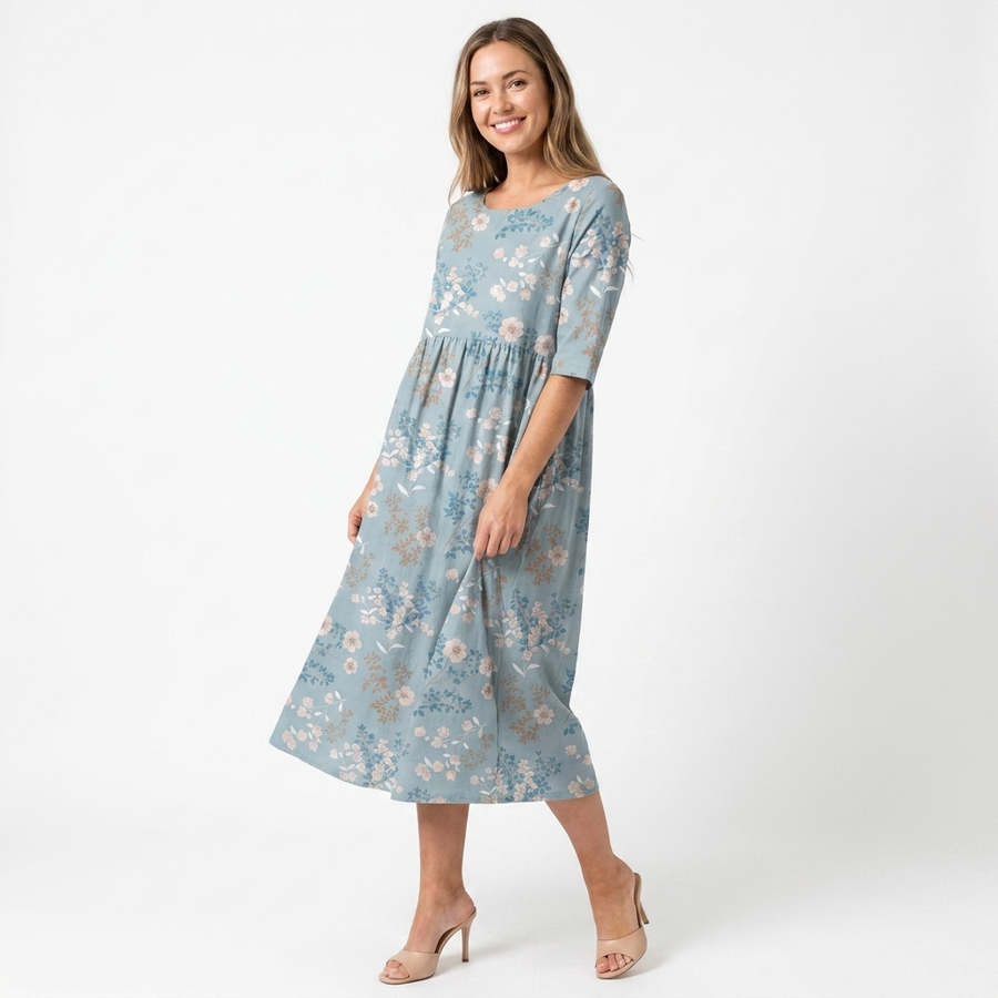 Isadora | Floral Relaxed Midi Dress view 5