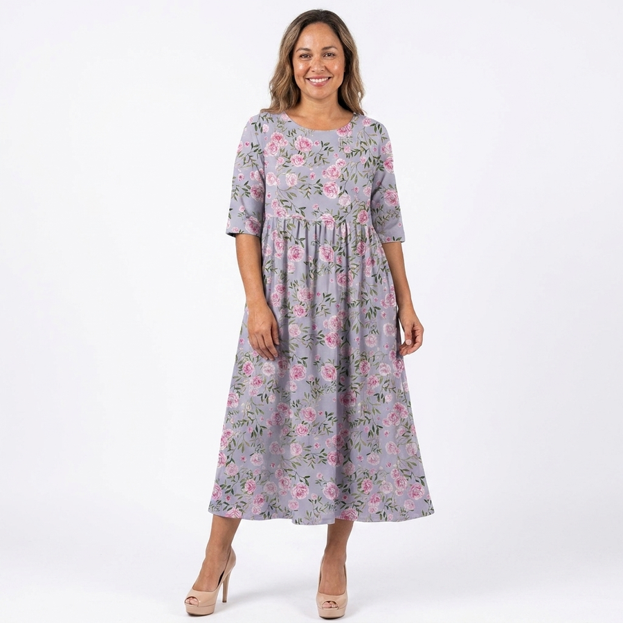 Isadora | Floral Relaxed Midi Dress view 6