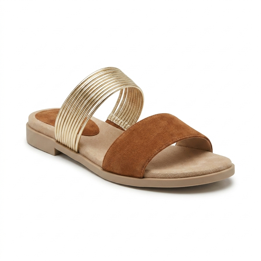 Vivo | Women's Suede Orthopedic Sandals | Comfortable Lightweight Slip-On Footwear view 3