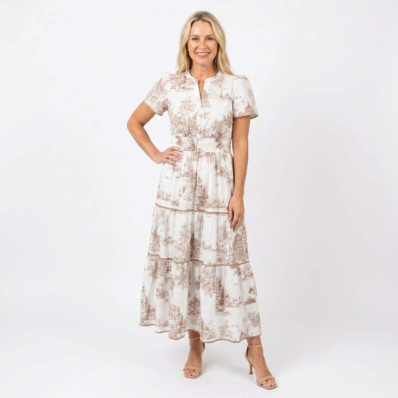 Ottilie | Toile Spring Maxi Gown
