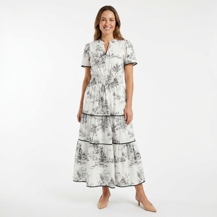 Ottilie | Toile Spring Maxi Gown view 4