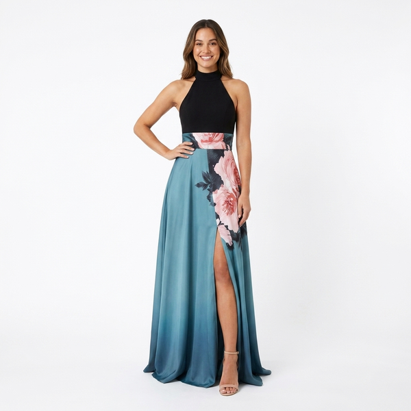 Noelle | Sleeveless Floral Maxi Dress