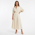 Women's Breathable Fabric Maxi Dress | Elegant Flowy Long Evening Gown