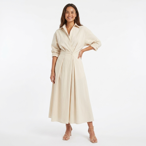 Women's Breathable Fabric Maxi Dress | Elegant Flowy Long Evening Gown