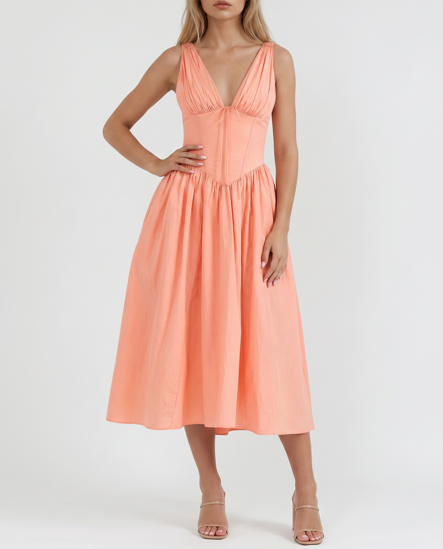 cotton flowy maxi dress Loose Dress_CWDMD02892 Lovenne Light layers R.Vivimos Womens Summer Boho Cotton