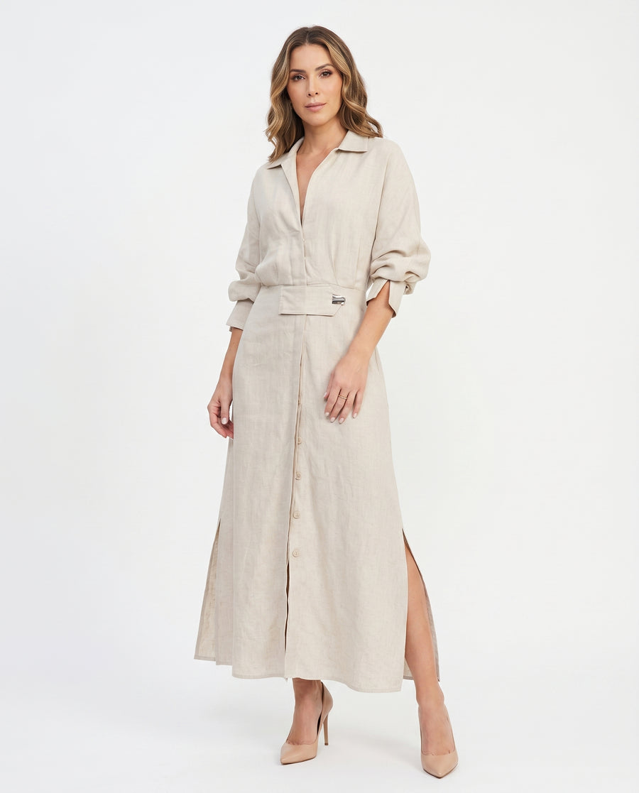 Women's Lightweight Maxi Dress | Elegant V-Neck Summer Gown | Flattering Comfortable Plus Size Available view 2