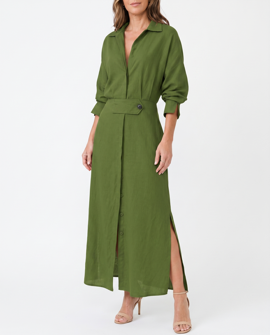 Women's Lightweight Maxi Dress | Elegant V-Neck Summer Gown | Flattering Comfortable Plus Size Available view 5