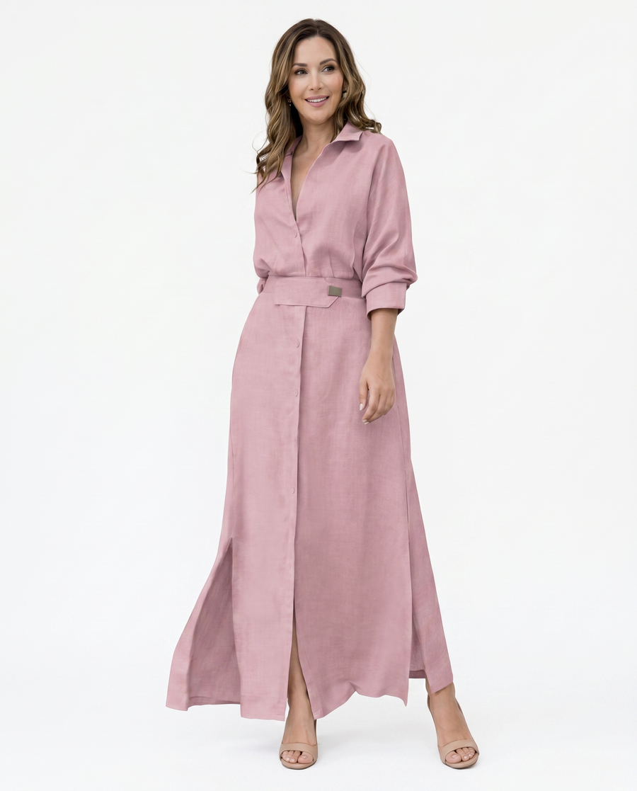 Women's Lightweight Maxi Dress | Elegant V-Neck Summer Gown | Flattering Comfortable Plus Size Available view 7