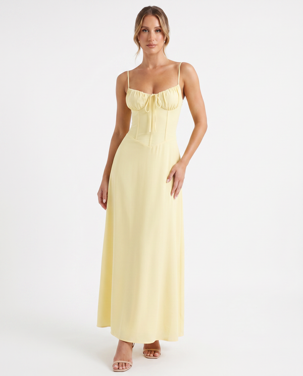 Women's Lightweight Maxi Wrap Dress | Elegant Spaghetti Strap Summer Gown
