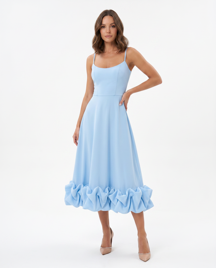 Women's Flowing Chiffon Maxi Dress | Elegant Summer Evening Attire view 6