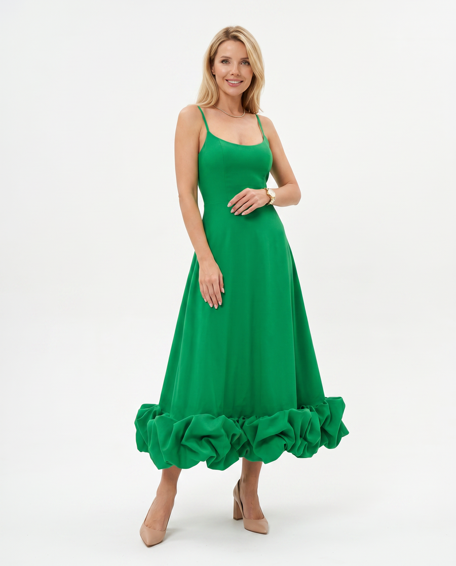 Women's Flowing Chiffon Maxi Dress | Elegant Summer Evening Attire view 4