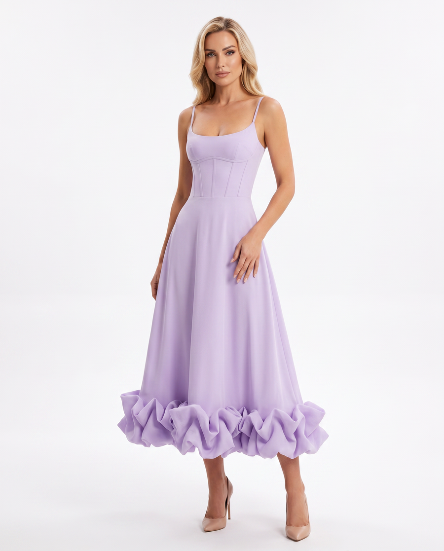 Women's Flowing Chiffon Maxi Dress | Elegant Summer Evening Attire view 5