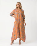 Women's Lightweight Paisley Print Maxi Dress | Vibrant Oversized Summer Style