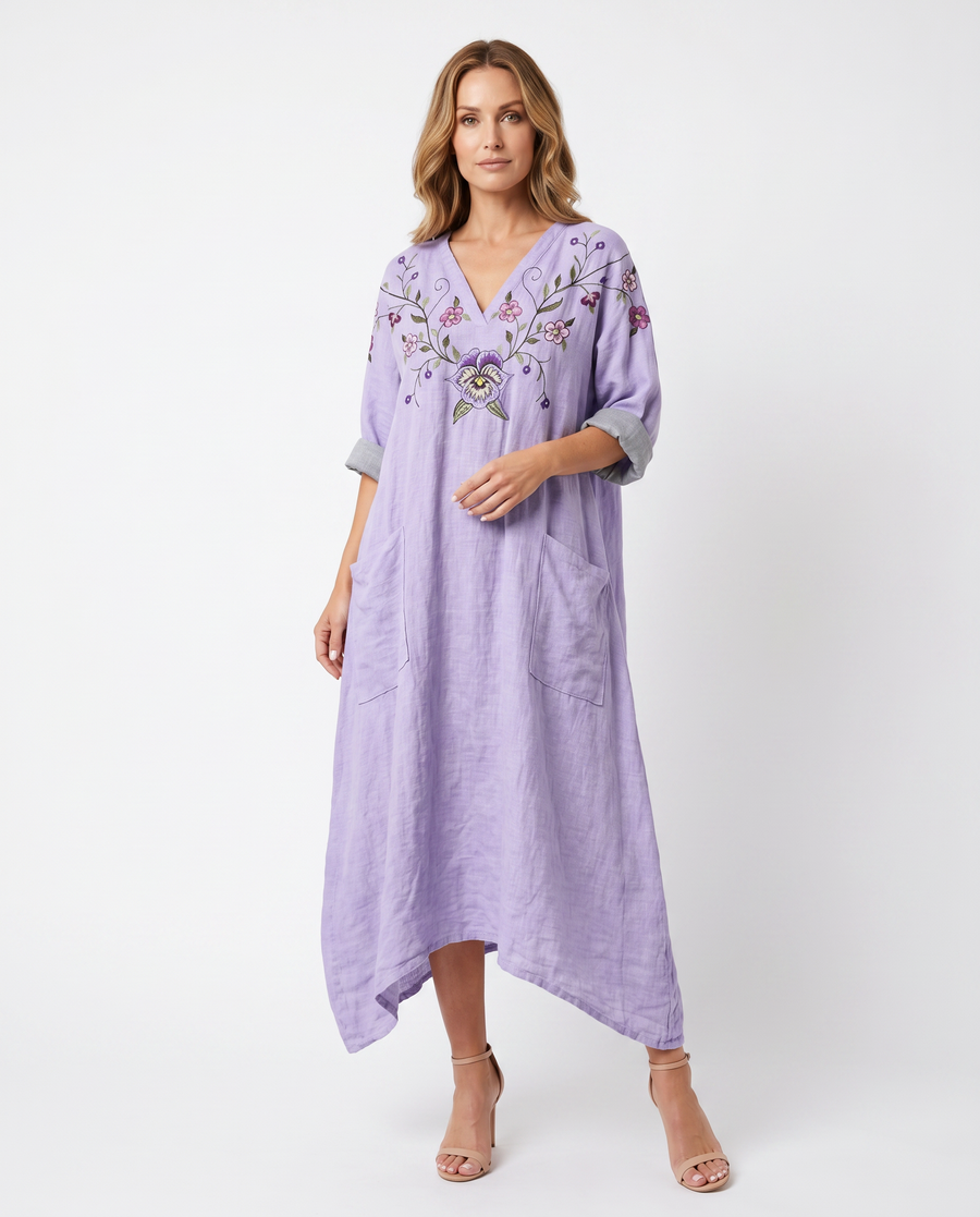 Women's Lightweight Paisley Print Maxi Dress | Vibrant Oversized Summer Style view 8