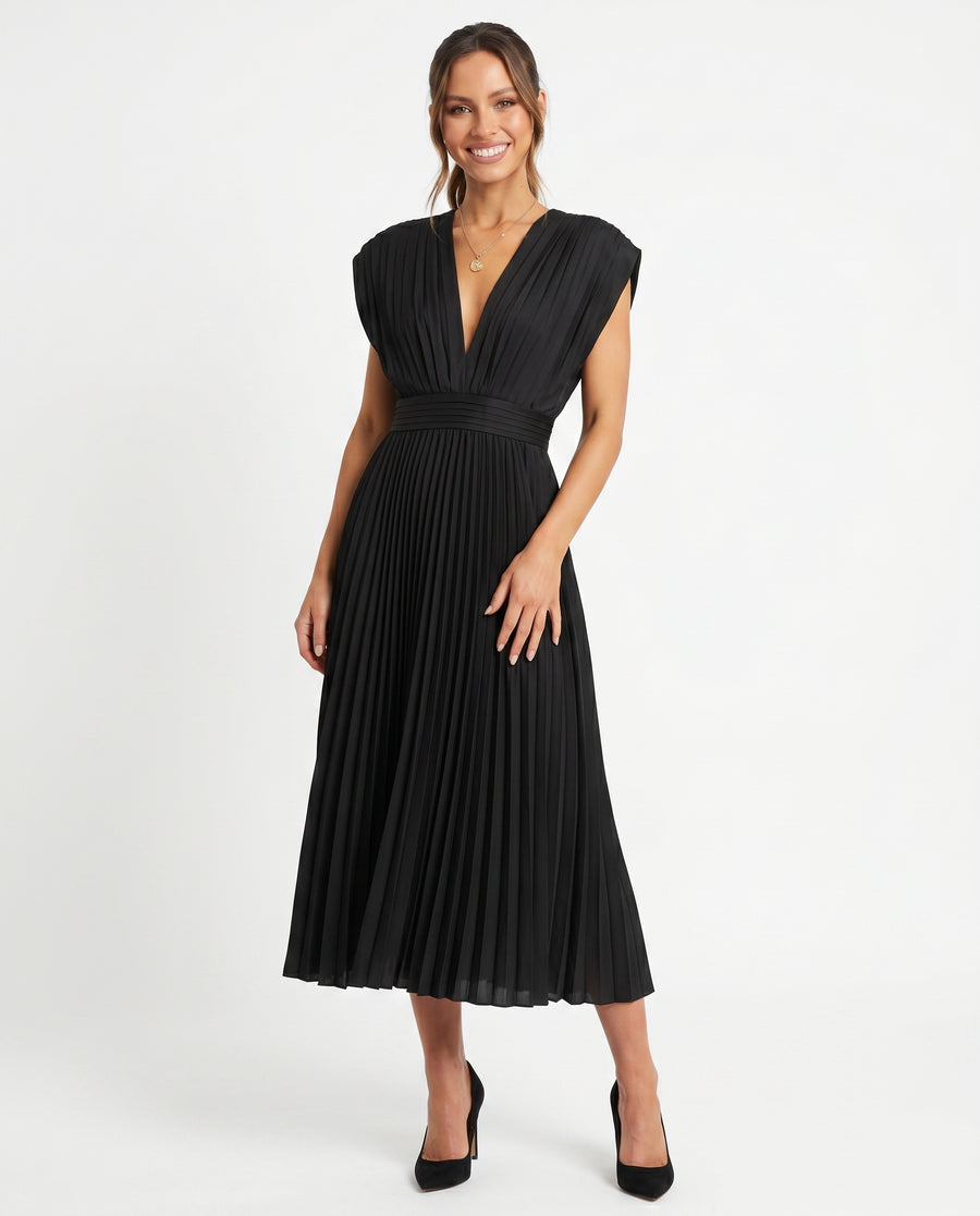 Women's Lightweight Flowing Maxi Dress | Elegant Timeless Formal Attire view 4