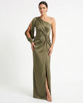 Women's Soft Pleated Maxi Dress | Elegant Evening Gown for Special Occasions