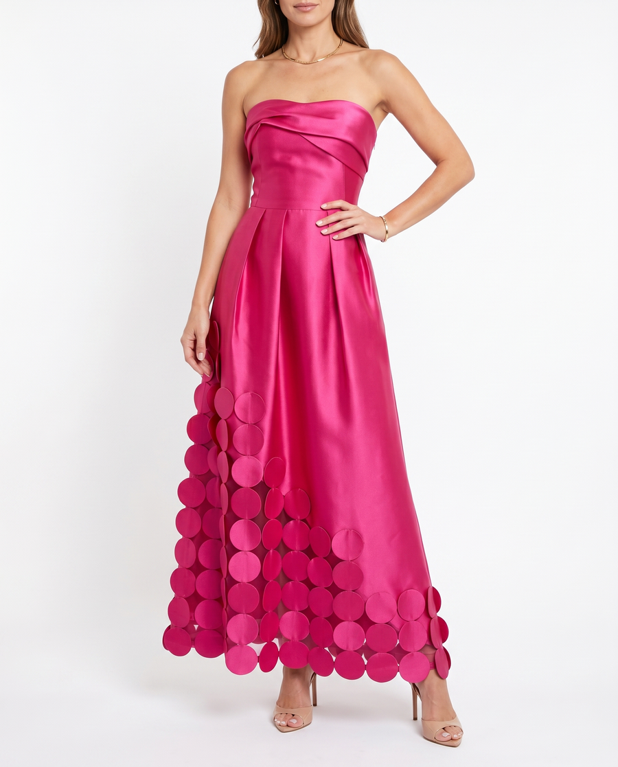 Women's Lightweight Floral Print Dress | Elegant Summer Cocktail Dress view 2