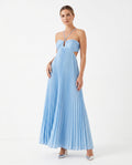 Women's Lightweight Flowing Maxi Dress | Elegant Halter Neck Summer Gown