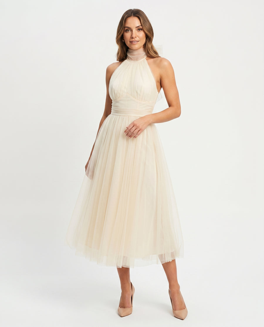 Women's Elegant Tulle Dress | Flattering Formal Evening Gown for Weddings view 4
