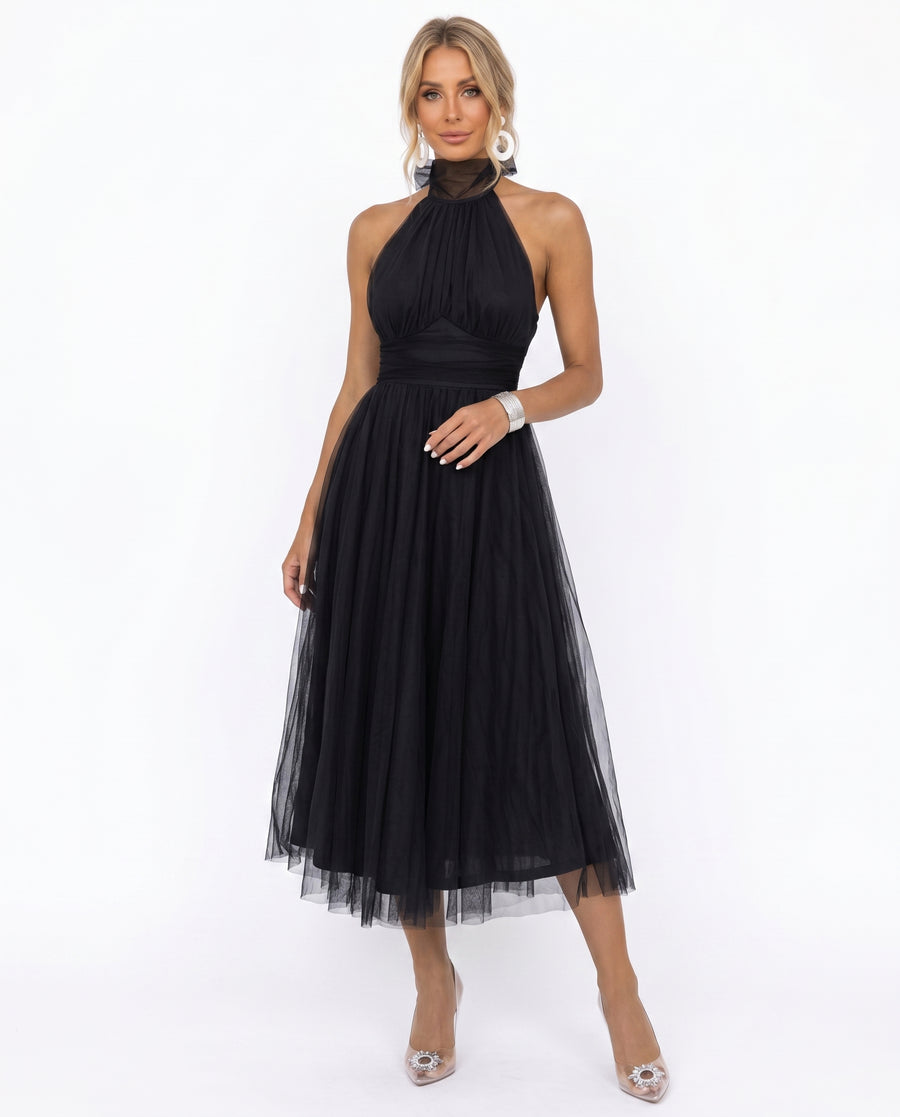 Women's Elegant Tulle Dress | Flattering Formal Evening Gown for Weddings view 5