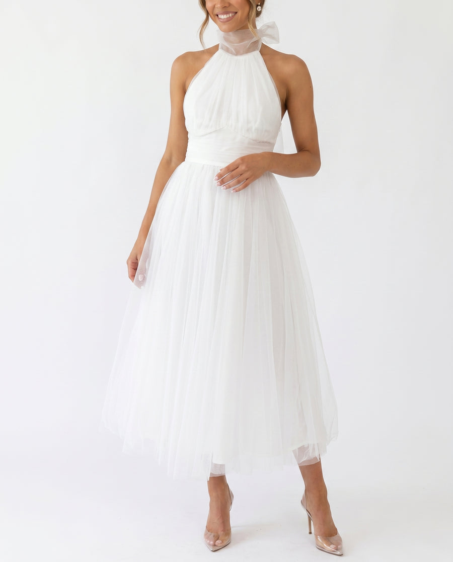 Women's Elegant Tulle Dress | Flattering Formal Evening Gown for Weddings view 7