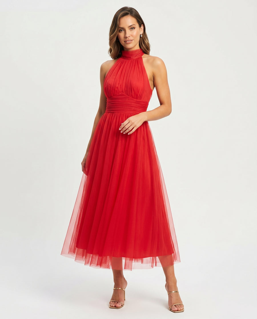 Women's Elegant Tulle Dress | Flattering Formal Evening Gown for Weddings view 2