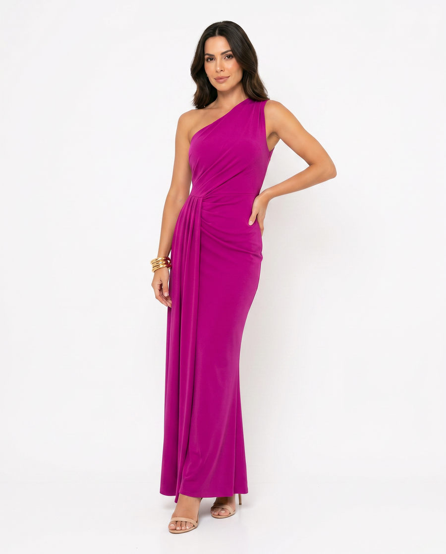 Women's Soft Blend Knot Detail Dress | Elegant Figure-Flattering Cocktail Dress view 2