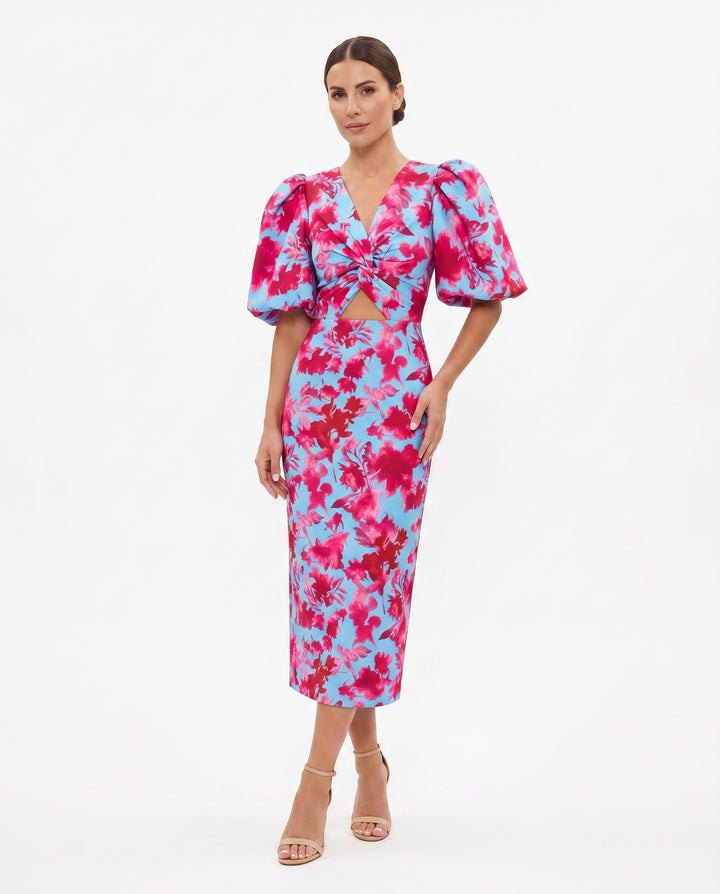 Marisande | Smooth Fabric Midi Dress