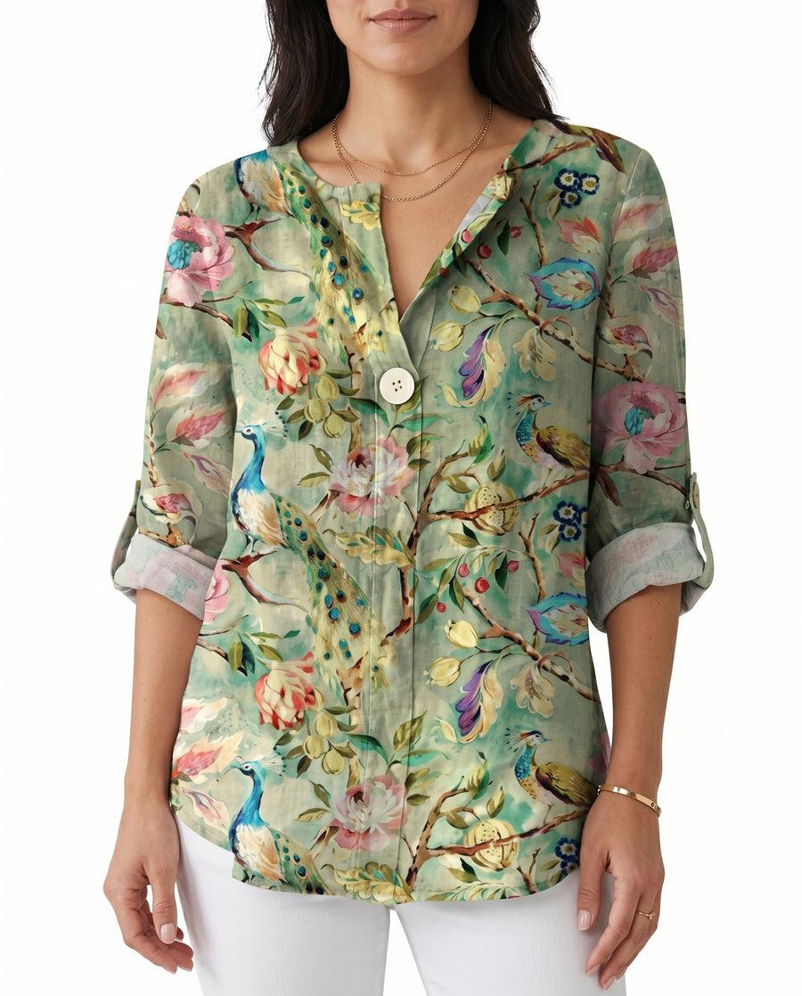 Halcyon | Floral Print Blouse view 4