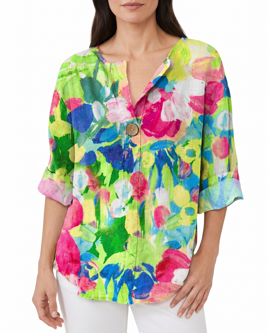 Halcyon | Floral Print Blouse view 3