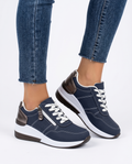 Zulu | Women's Breathable Orthopedic Sneakers | Comfortable Low-Cut Lace-Up Walking Shoes