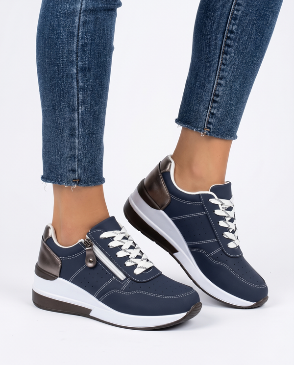 Zulu | Women's Breathable Orthopedic Sneakers | Comfortable Low-Cut Lace-Up Walking Shoes