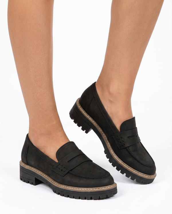 Anie | Suede Penny Loafers | Elegant Slip-On Dress Shoes for Every Occasion