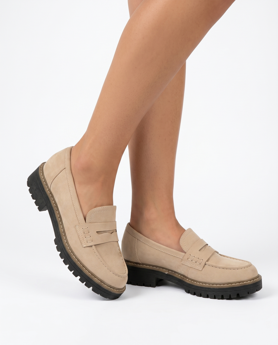 Anie | Suede Penny Loafers | Elegant Slip-On Dress Shoes for Every Occasion view 2