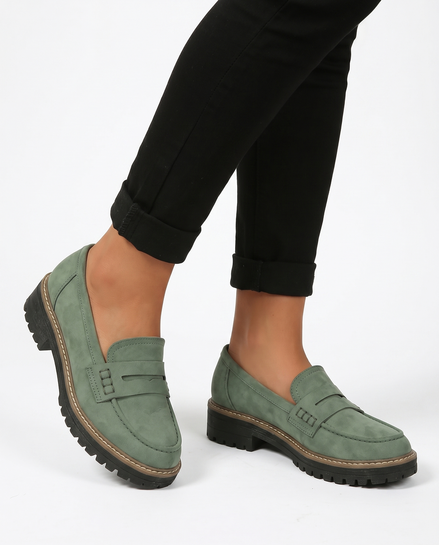 Anie | Suede Penny Loafers | Elegant Slip-On Dress Shoes for Every Occasion view 4