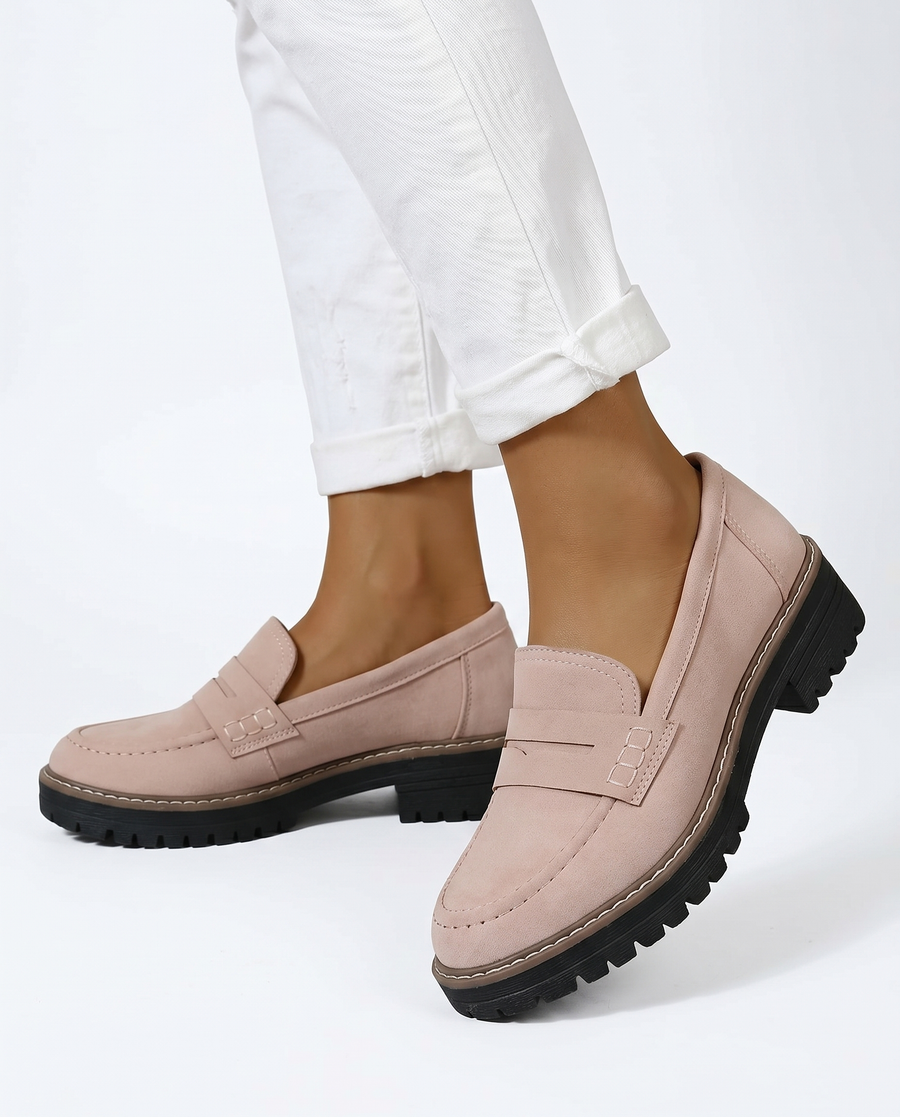 Anie | Suede Penny Loafers | Elegant Slip-On Dress Shoes for Every Occasion view 5