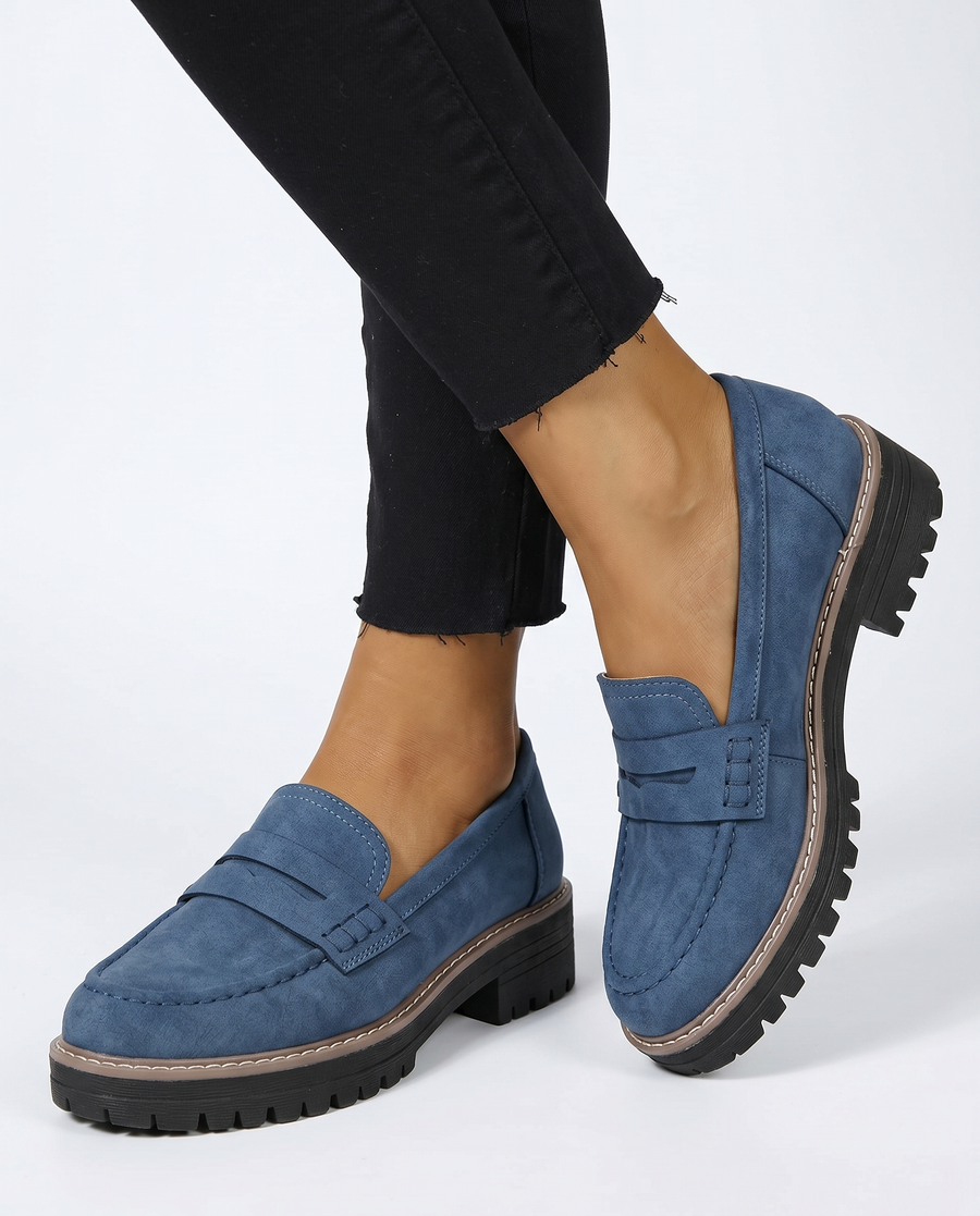 Anie | Suede Penny Loafers | Elegant Slip-On Dress Shoes for Every Occasion view 7