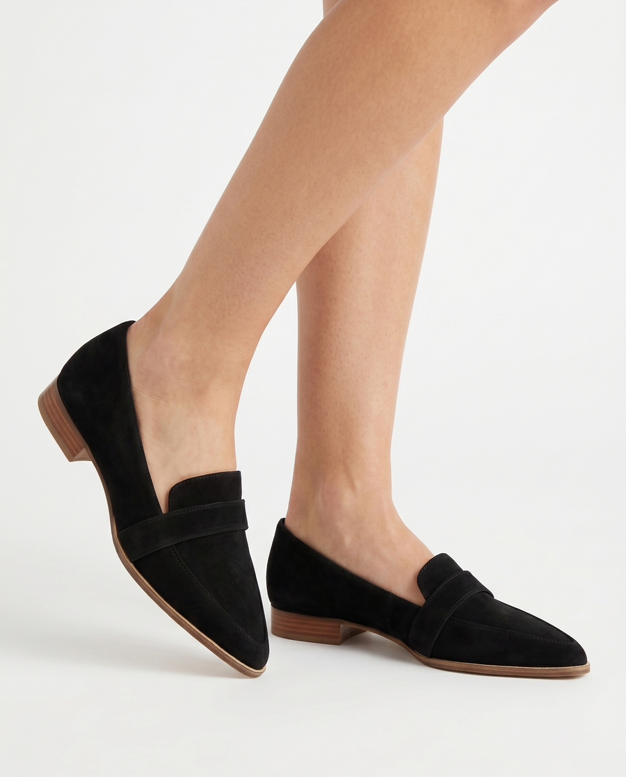 Queen | Women's Soft Suede Loafers | Comfortable Orthopedic Slip-On Shoes for Daily Wear view 3