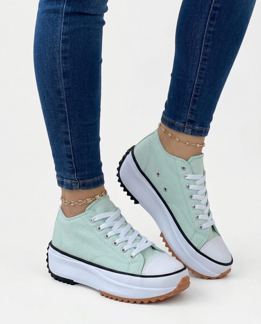 Cassia | Comfortable Canvas Sneakers view 4