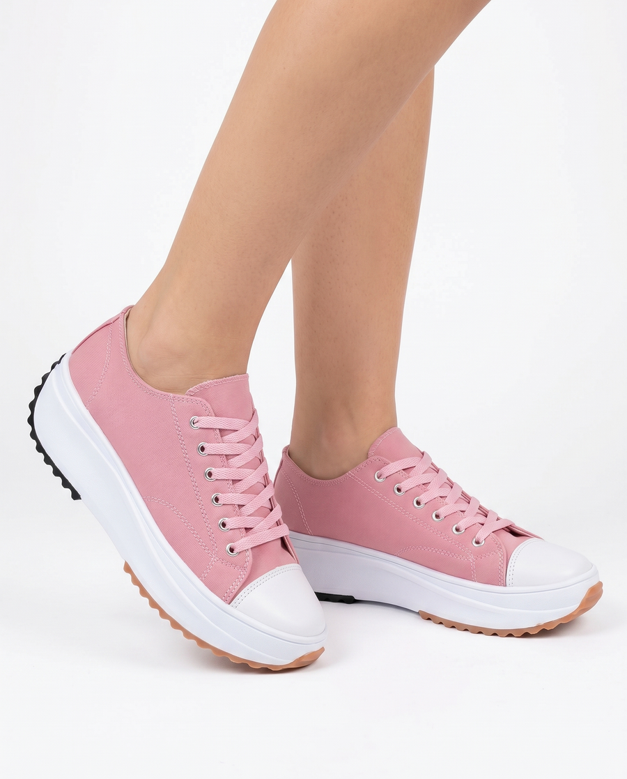 Cassia | Comfortable Canvas Sneakers view 6