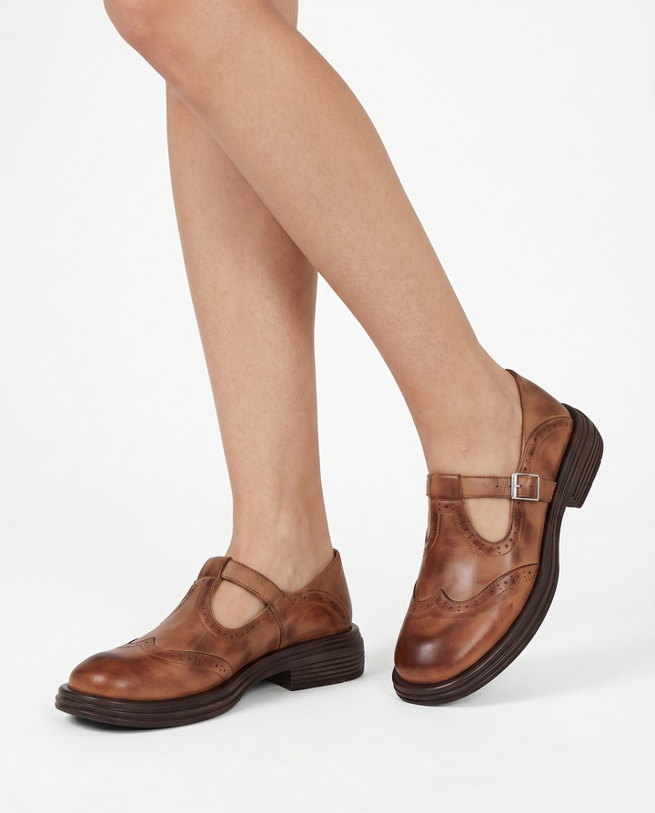Salome | Classic Leather Mary Janes